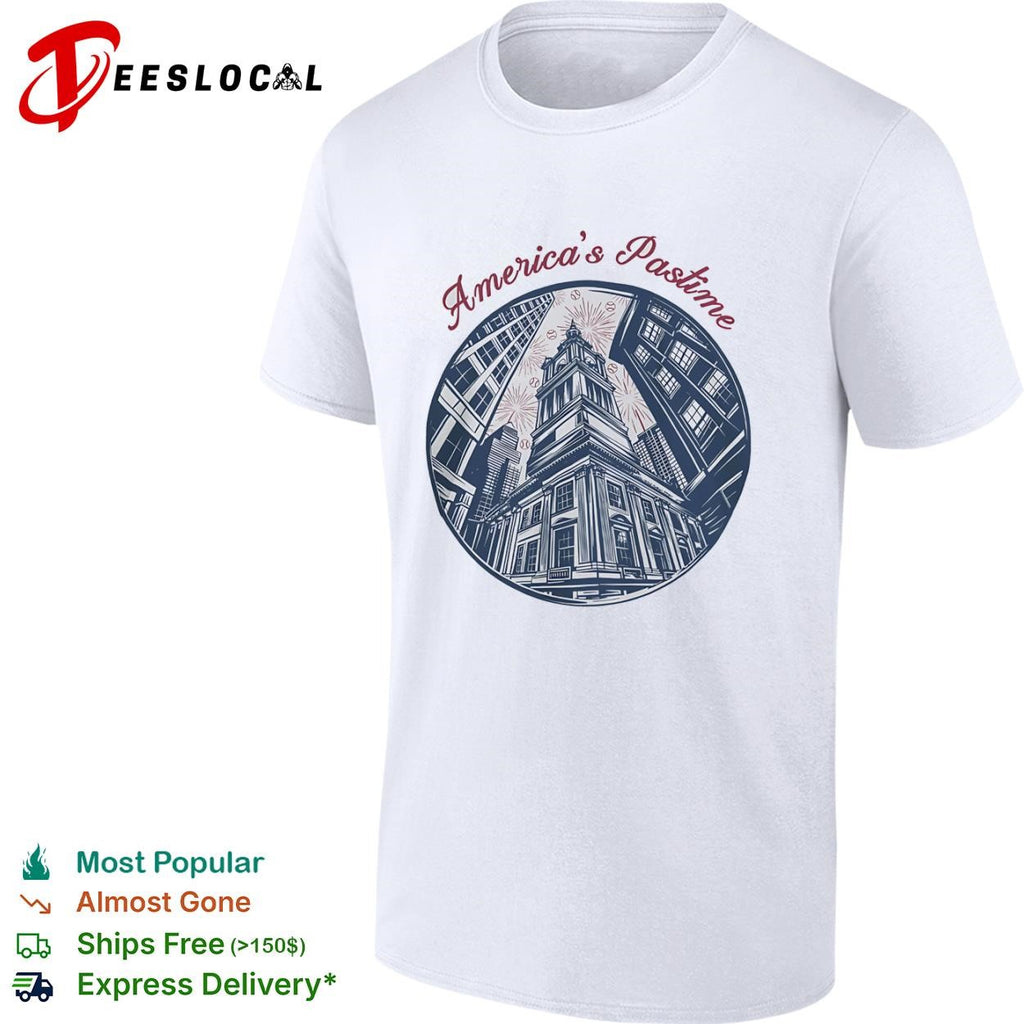 Philadelphia Independence Hall Americas pastime shirt