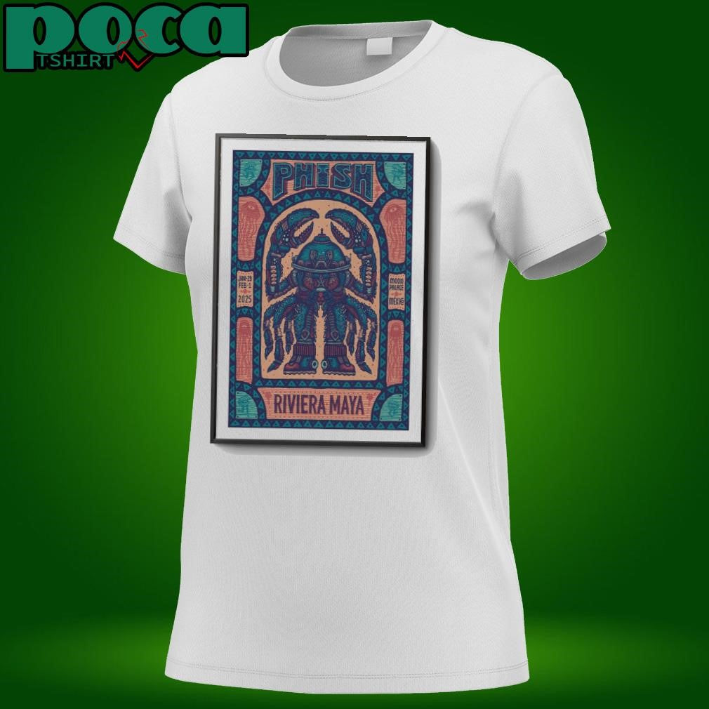 Phish Jan 29 & Fed 1, 2025 Palace Cancun, MX Concert Poster shirt