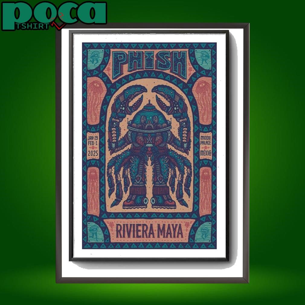 Phish Jan 29 & Fed 1, 2025 Palace Cancun, MX Concert Poster shirt