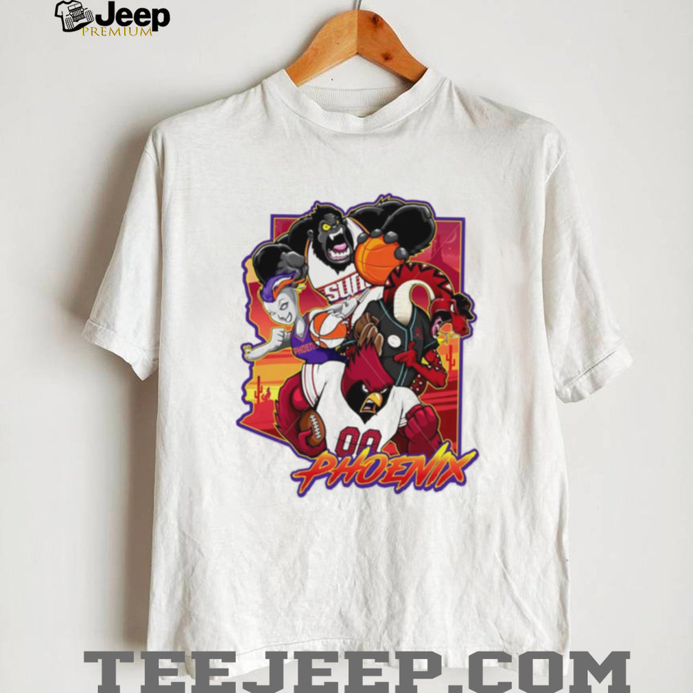 Phoenix Arizona Sports Collage mascot shirt