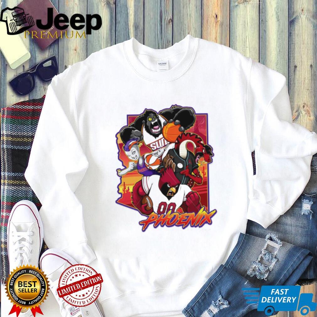 Phoenix Arizona Sports Collage mascot shirt