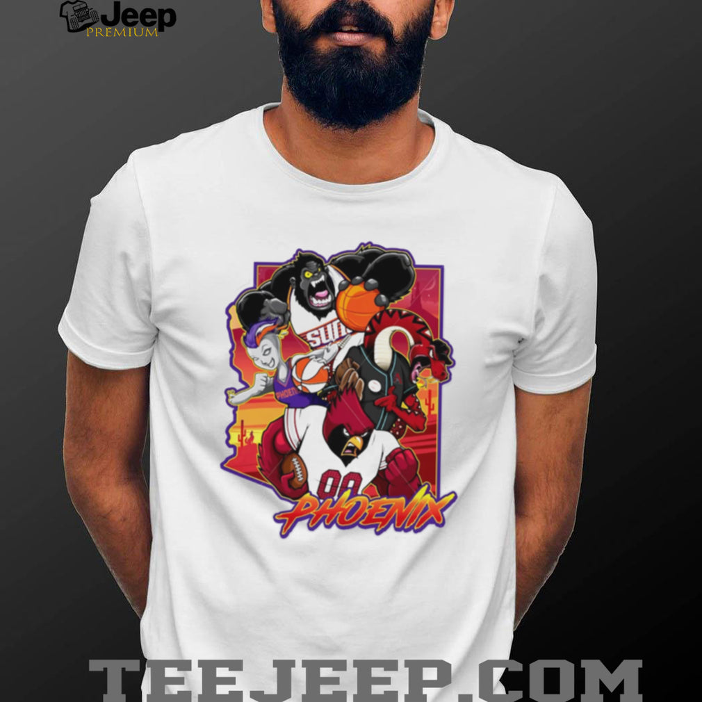 Phoenix Arizona Sports Collage mascot shirt