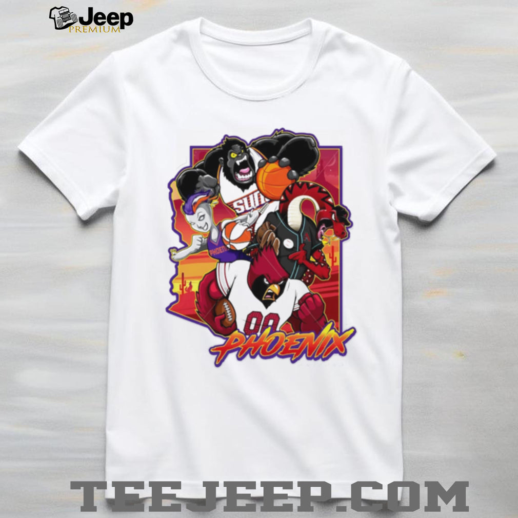 Phoenix Arizona Sports Collage mascot shirt
