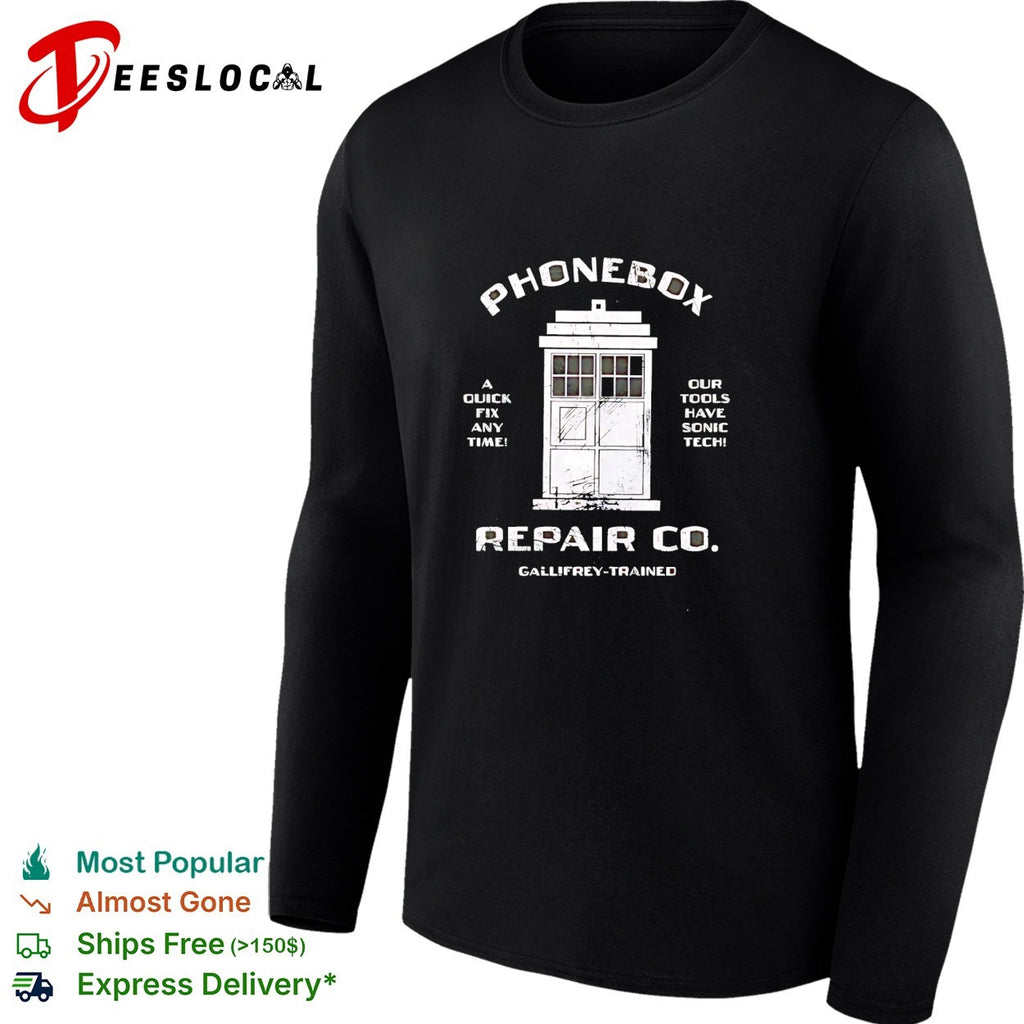 Phonebox repair co Gallifrey trained TARDIS shirt