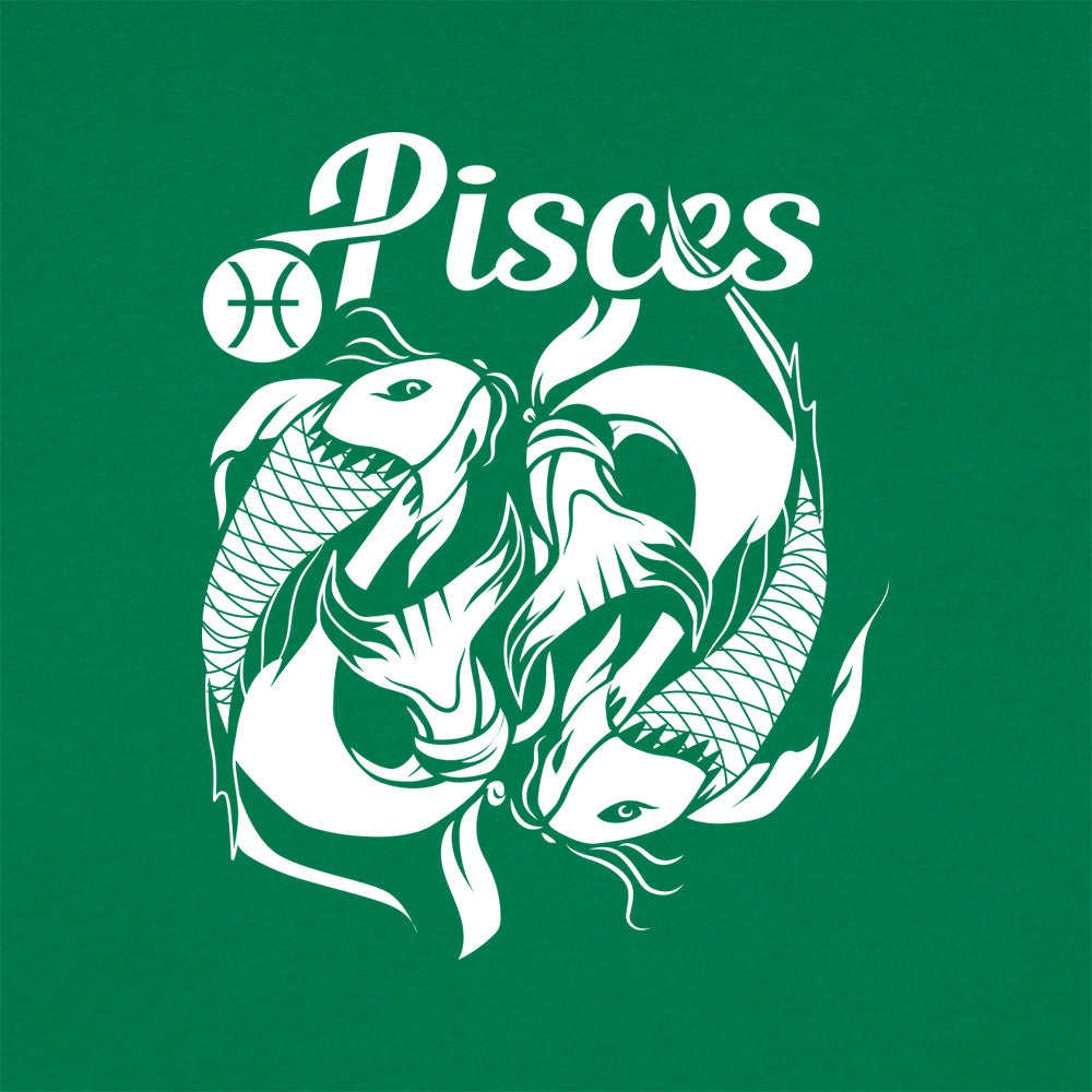 Pisces Zodiac Twin Koi Fish Symbol