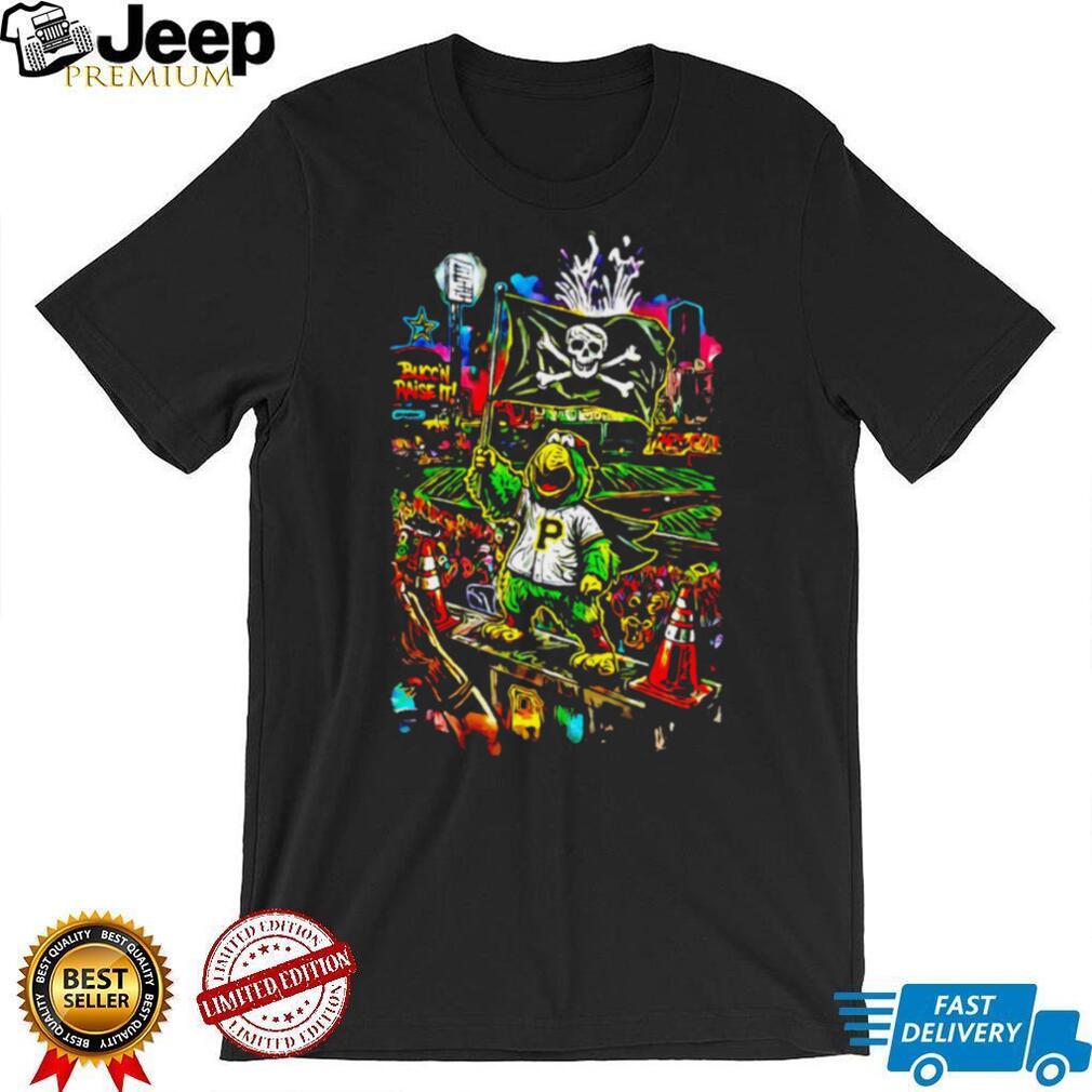 Pittsburgh Pirates Mascot Pirate Flag Stadium T Shirt