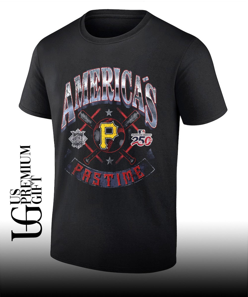 Pittsburgh Pirates baseball Americana 250th Pastime celebrating logo shirt