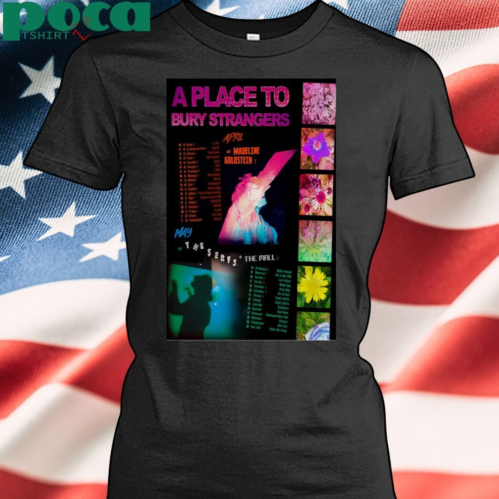 Poster A Place To Bury Strangers April & May Tour 2025 T-Shirt