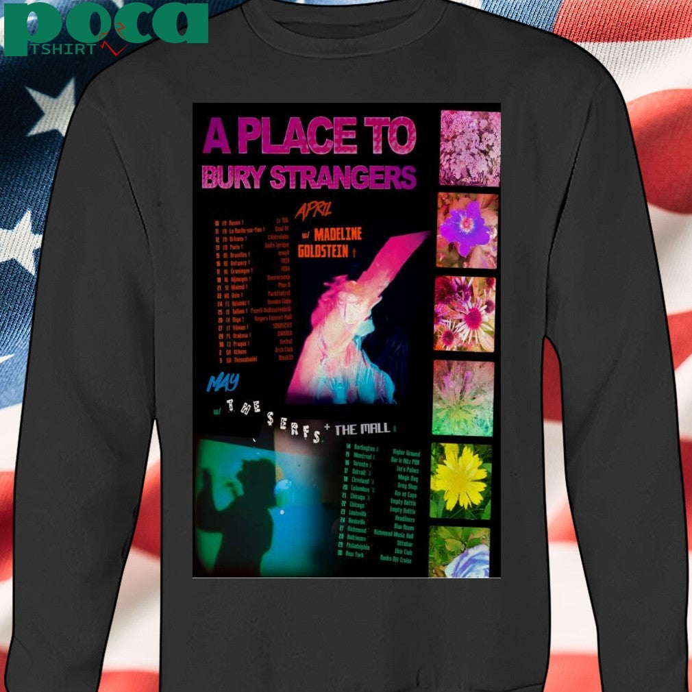 Poster A Place To Bury Strangers April & May Tour 2025 T-Shirt