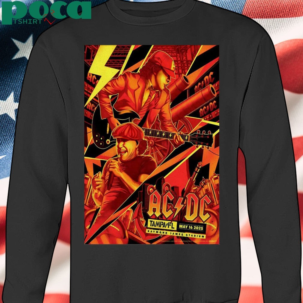 Poster ACDC At Raymond James Stadium In Tampa, FL On 05 16 2025 shirt