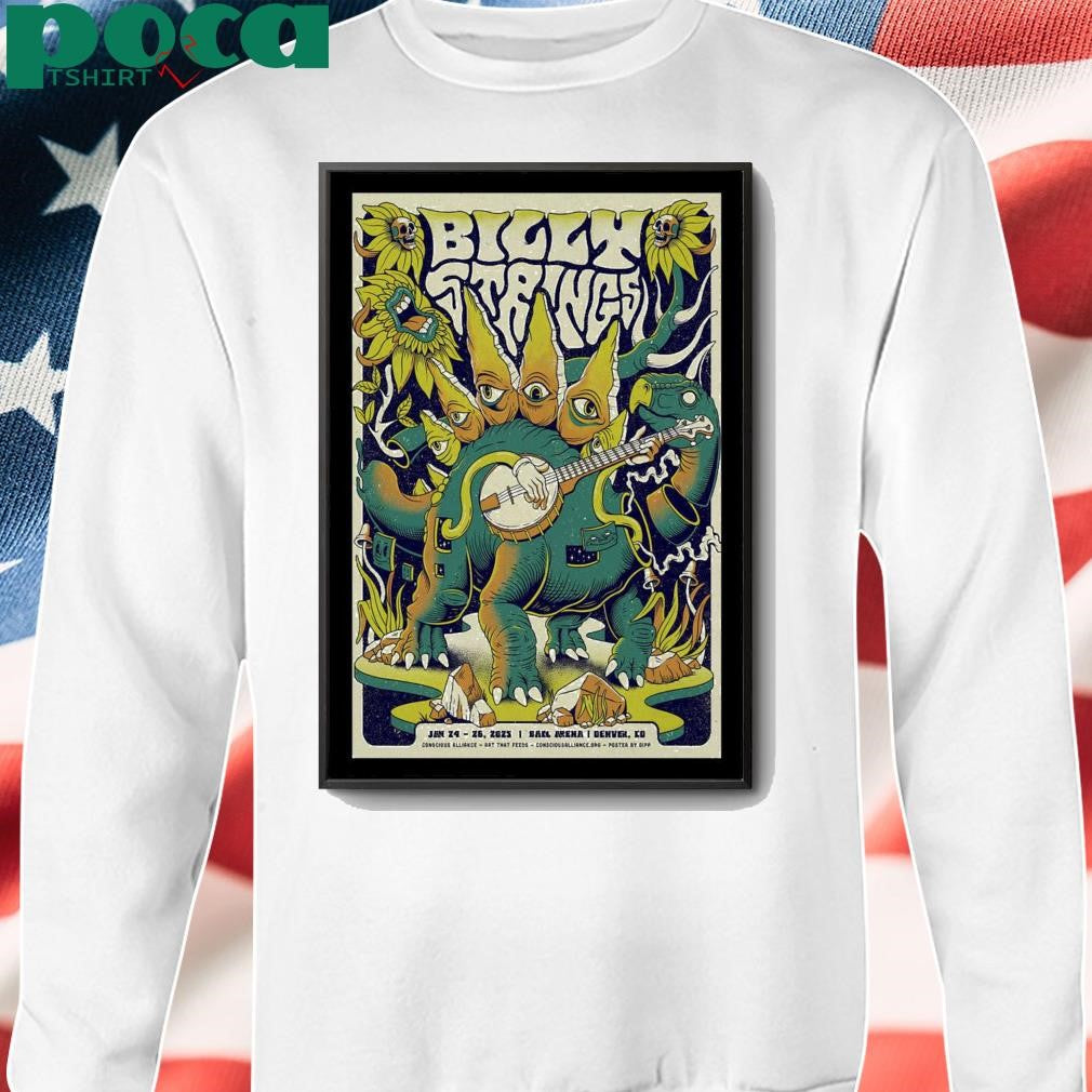 Poster Billy Strings Jan 24-26 2025 The Ball Arena in Denver CO shirt