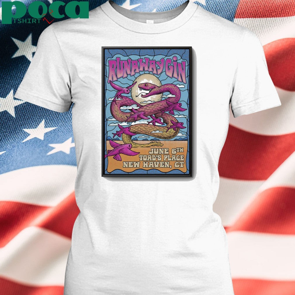 Poster Runaway Gin In New Haven CT On Jun 6 2025 shirt