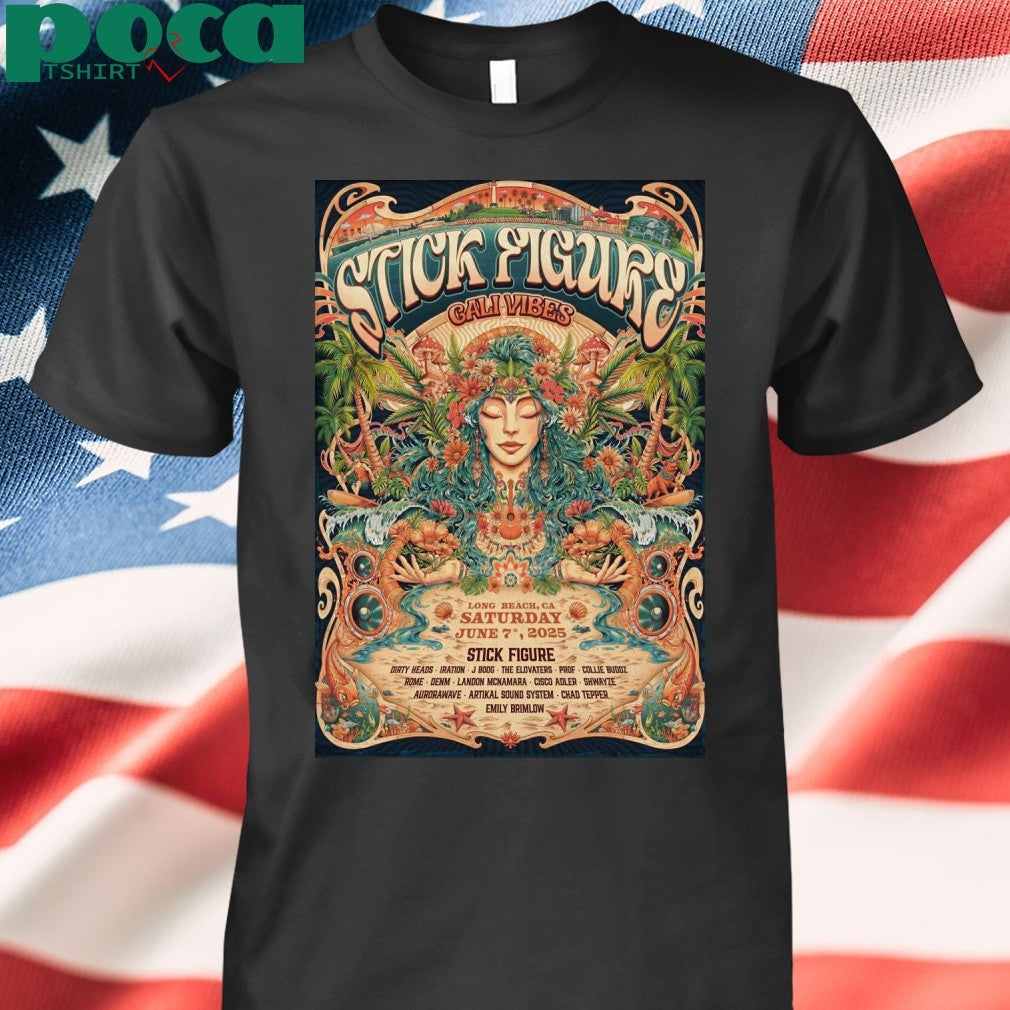 Poster Stick Figure In Long Beach CA On Jun 7 2025-Portrait shirt