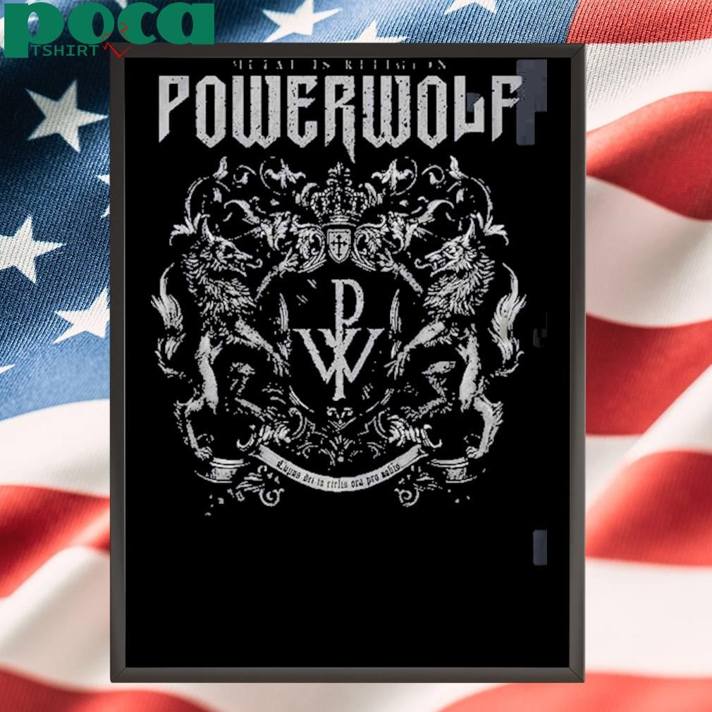 Powerwolf Crest Metal Is Religion Two shirt