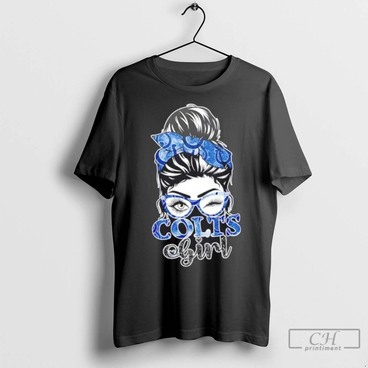 Premium This Girl Love Her Indiana Colts Diamond Heart 2 Sided