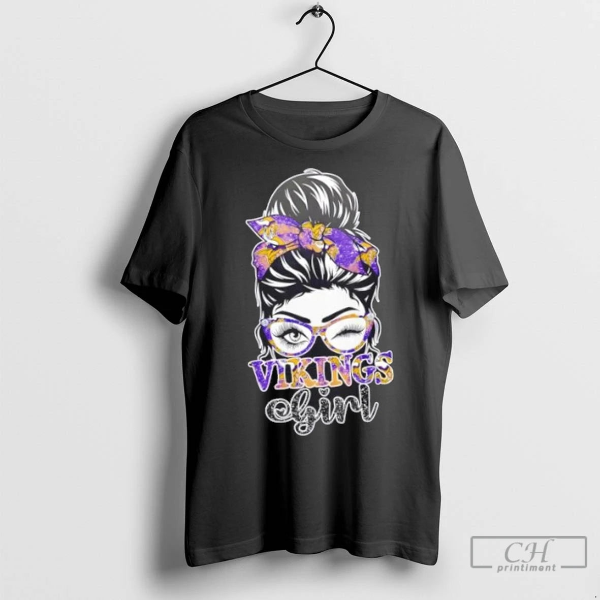 Premium This Girl Love Her Minnesota Vikings Diamond Heart 2 Sided