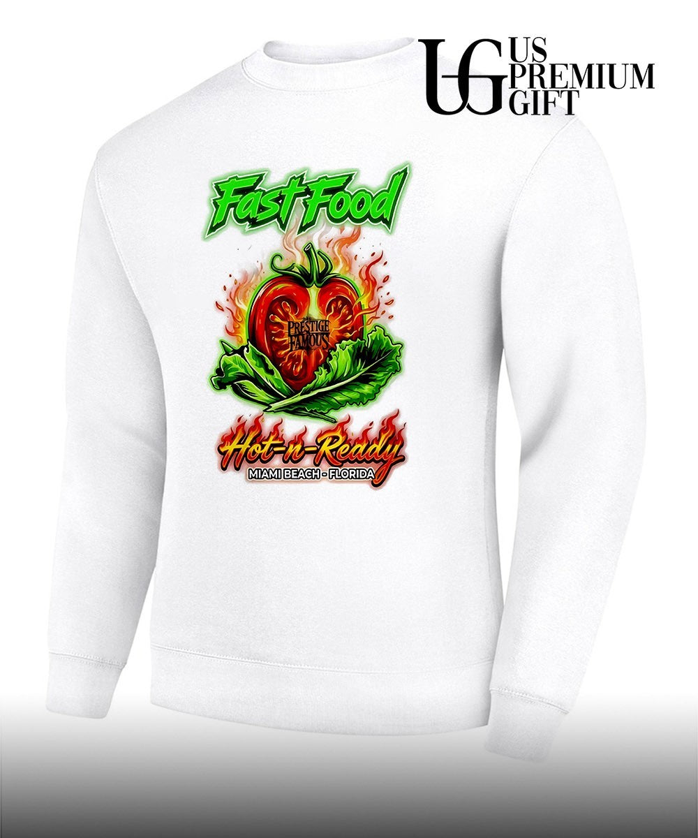 Prestige Famous Fast Food Hot n Ready Miami Beach Florida tomato lettuce shirt