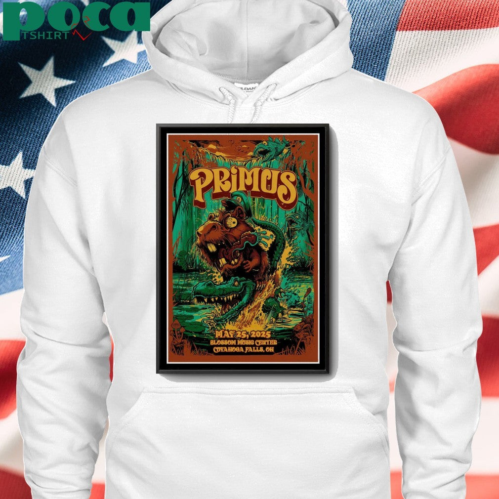 Primus At Blossom Music Center In Cuyahoga Falls, OH On May 25 2025 Poster shirt