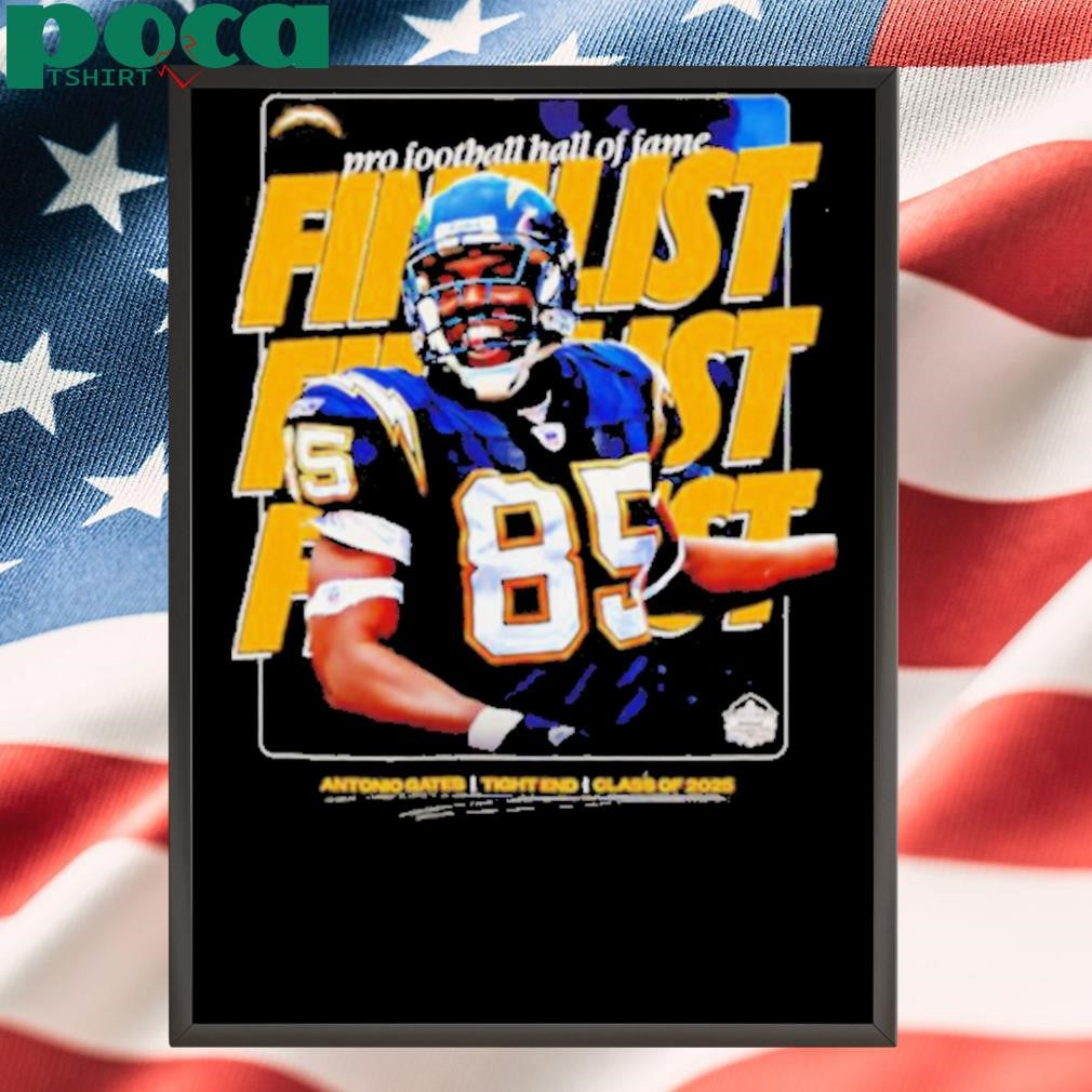 Pro football Hall of Fame Antonio Gates tight end class of 2025 shirt