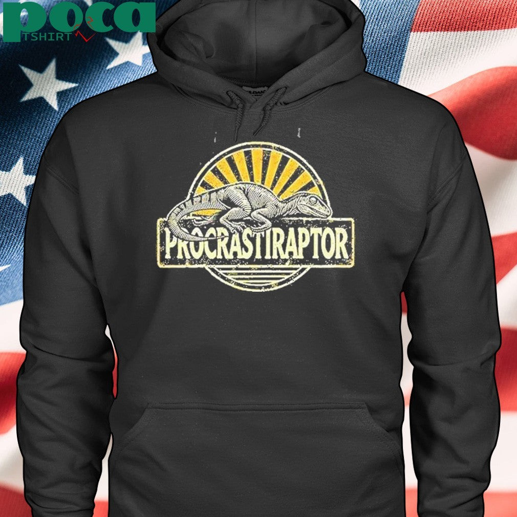Procrastiraptor Procrastinating Velociraptor Shirt