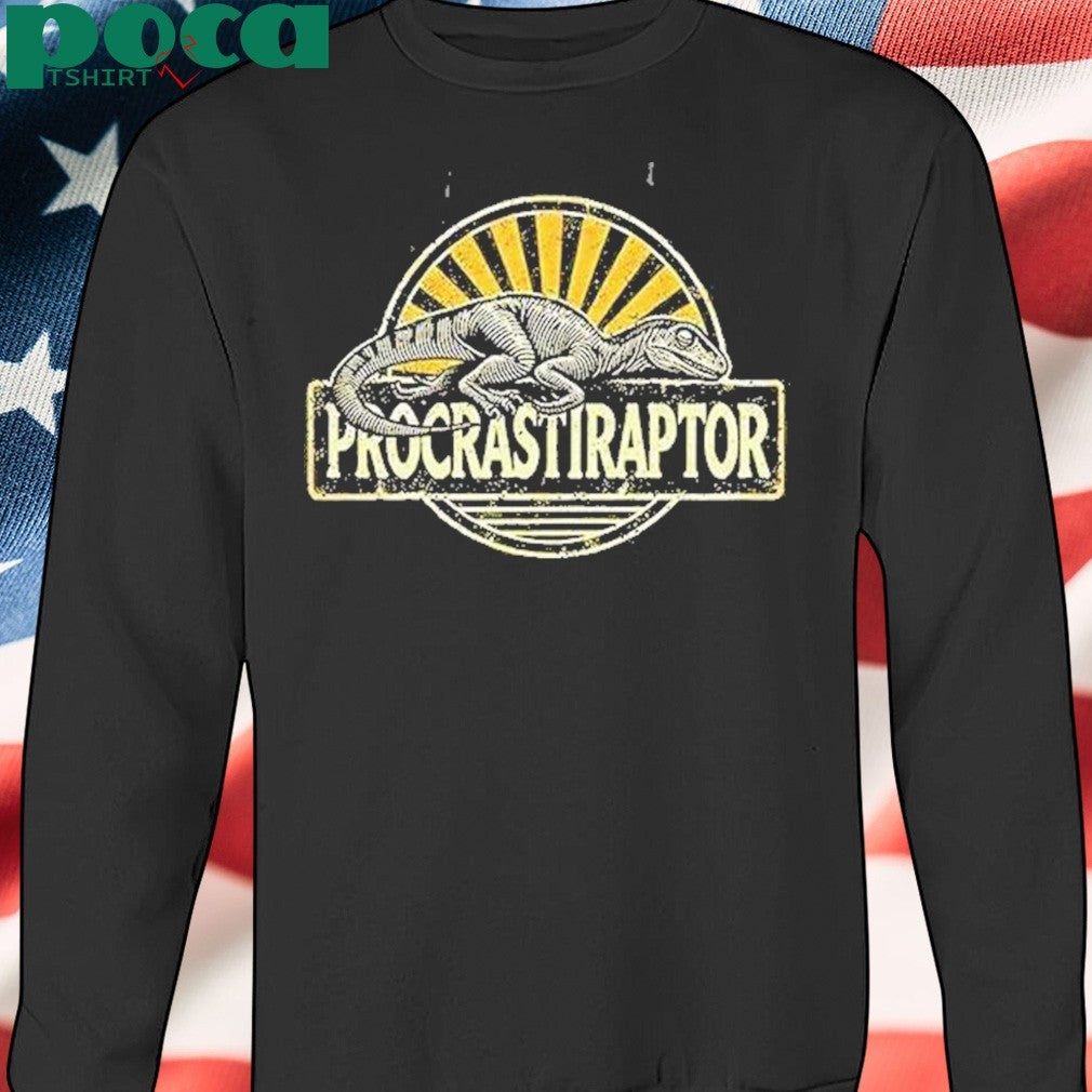 Procrastiraptor Procrastinating Velociraptor Shirt