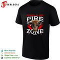 Professional Bull Riders fire zone bull shirt