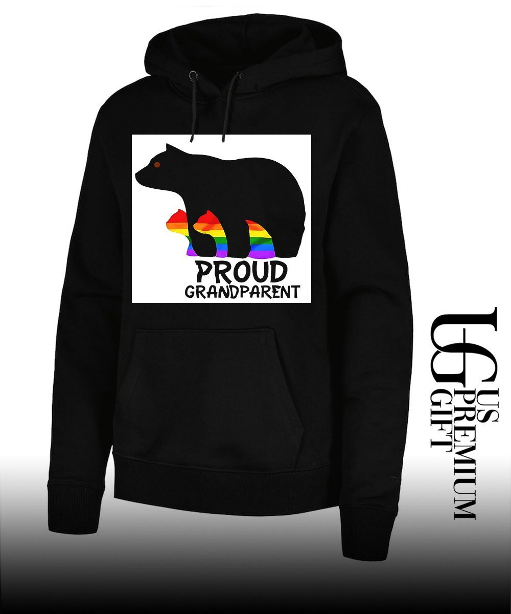 Proud Grandparent Bear Rainbow LGBT Pride Family Support shirt