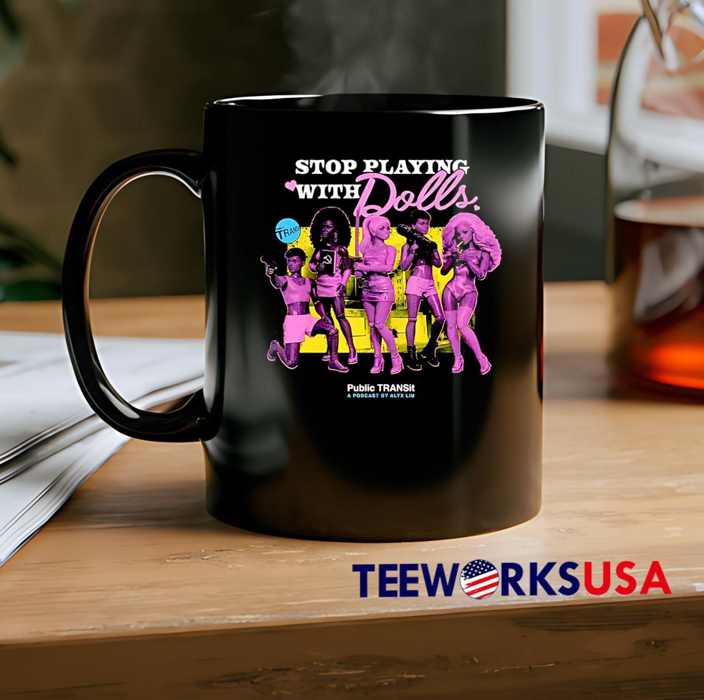 Public TRANSit A Podcast by Alyx Liu Stop Playing with Dolls shirt