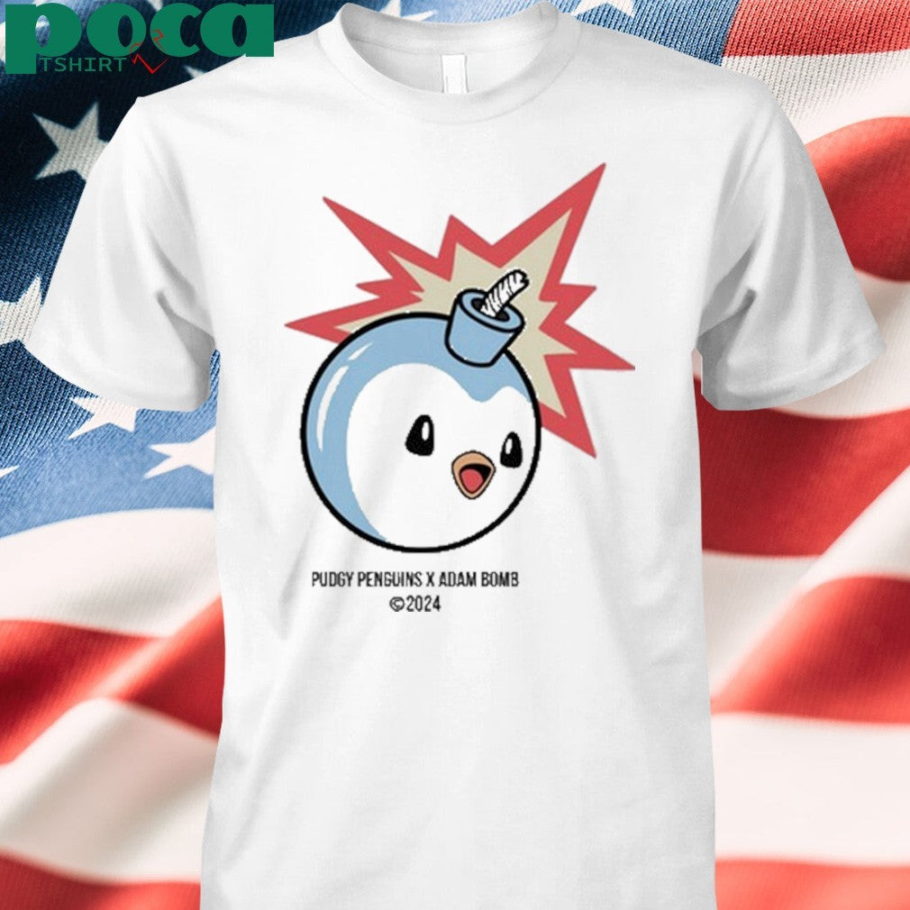 Pudgy Penguins X Adam Bomb Shirt