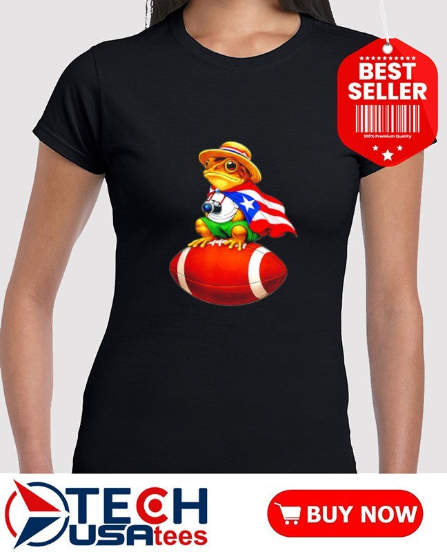 Puerto Rico Coqui Frog Football shirt