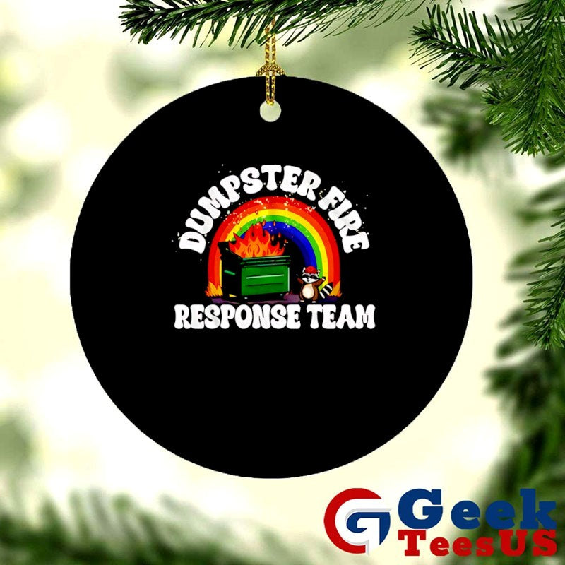 Raccoon dumpster fire response team rainbow shirt