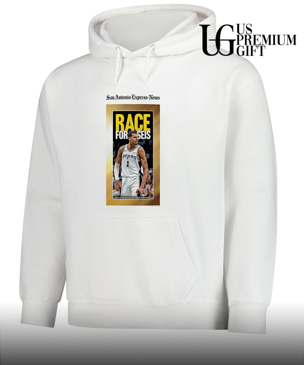 Race for Seis San Antonio Express-News Victor Wembanyama San Antonio Spurs NBA shirt