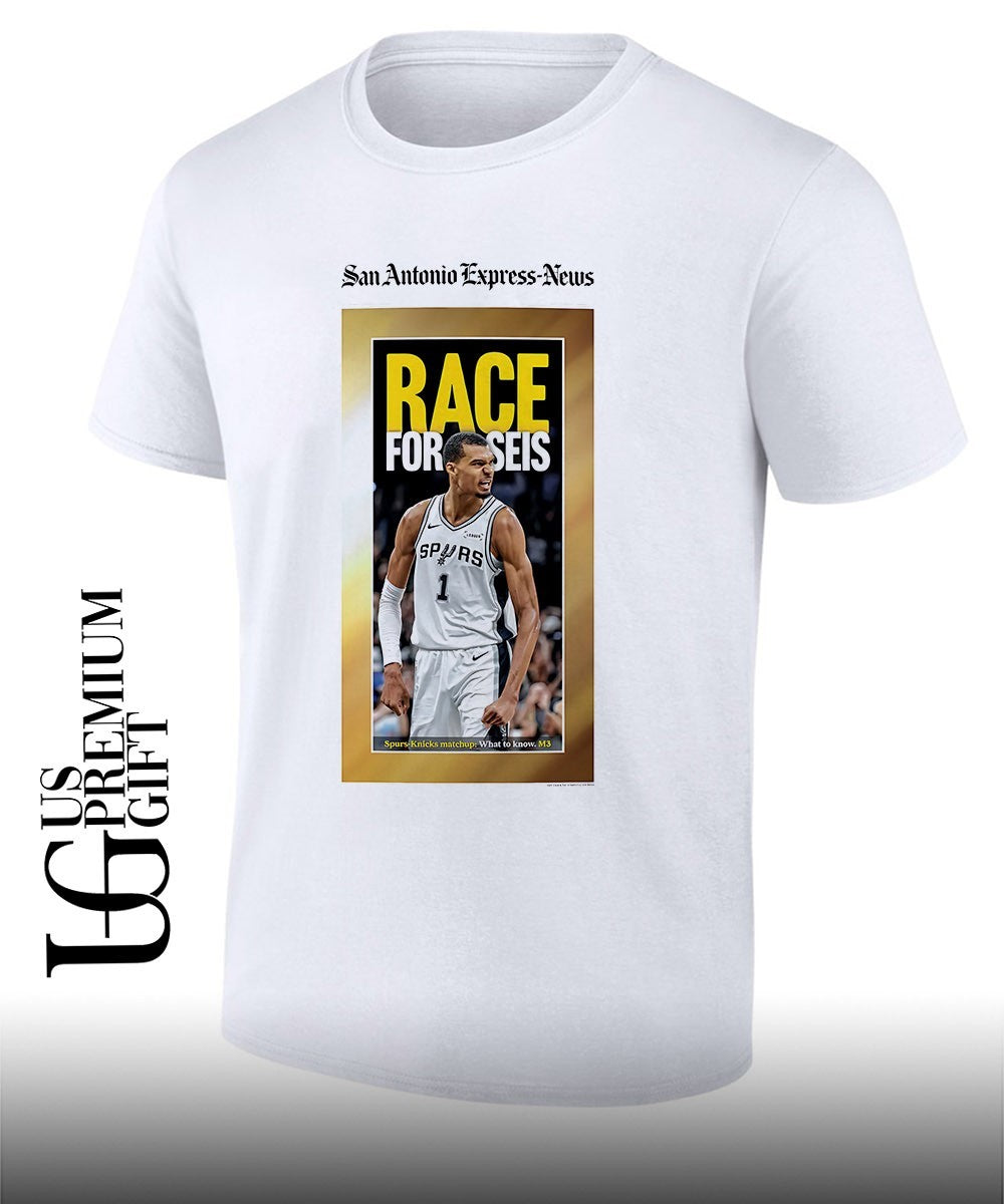 Race for Seis San Antonio Express-News Victor Wembanyama San Antonio Spurs NBA shirt
