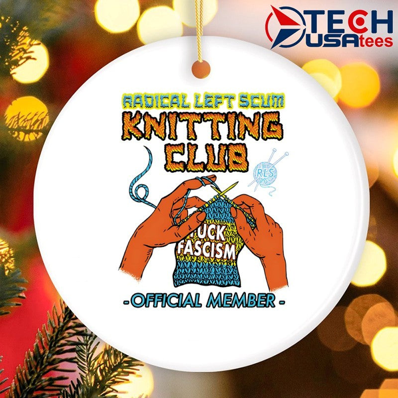 Radical left scum knitting club fck fascism shirt