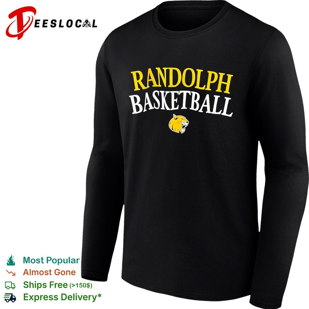 Randolph Wildcat Basketball Mascot Logo shirt