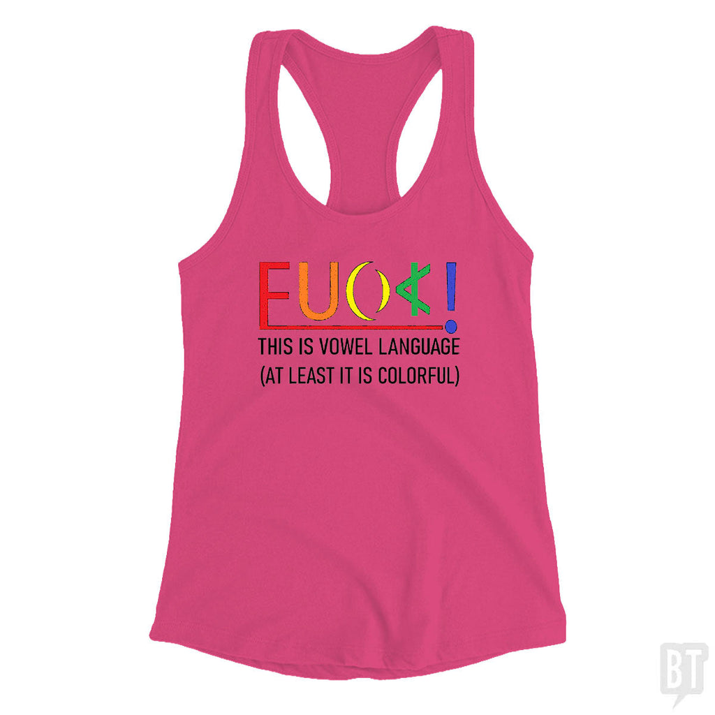 Colorful Language Tank Top
