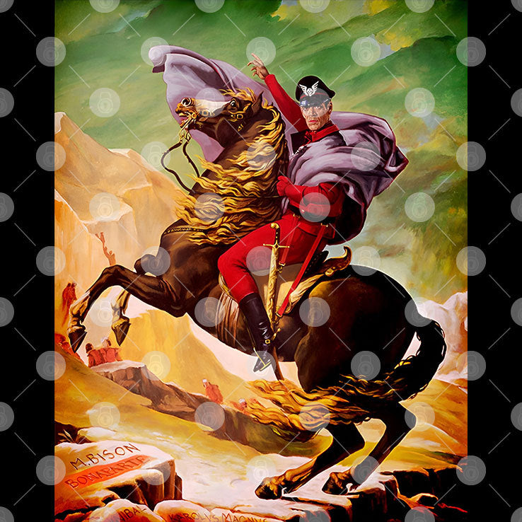 Raul Julia As M Bison Crossing The Alps T Shirt