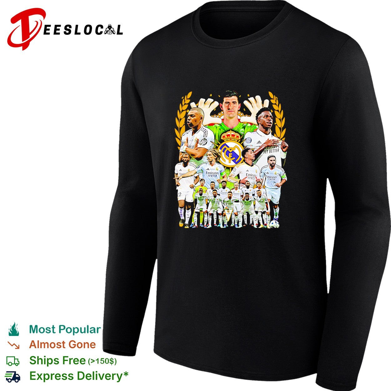 Real Madrid squad poster shirt