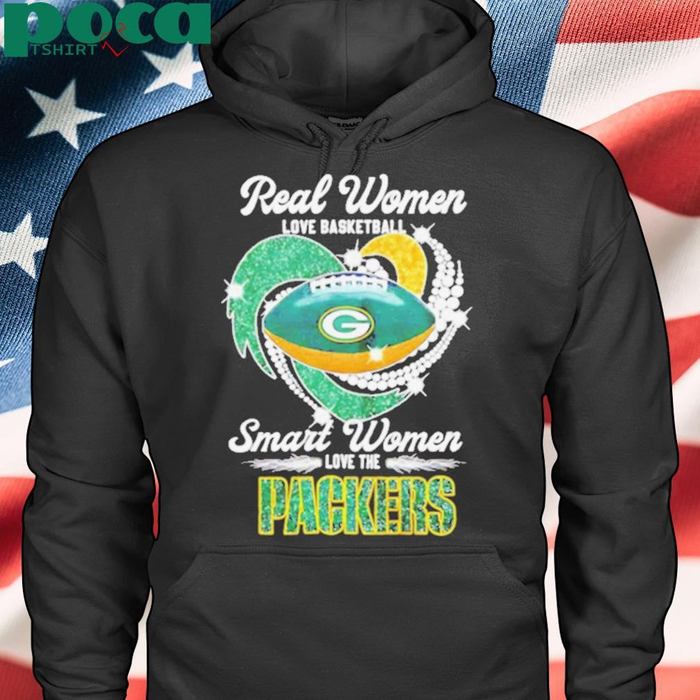 Real women love football smart women love the Packers helmet lights shirt