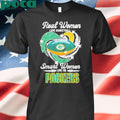 Real women love football smart women love the Packers helmet lights shirt