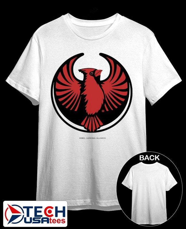 Rebel Northern Cardinal Alliance logo shirt
