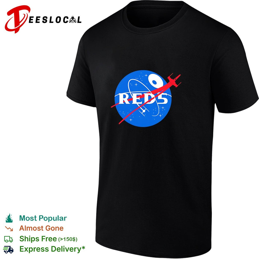 Red 5 NASA parody logo shirt