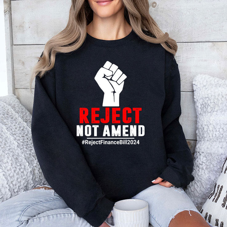 Reject Not Amend Reject Finance Bill 2024 T Shirt