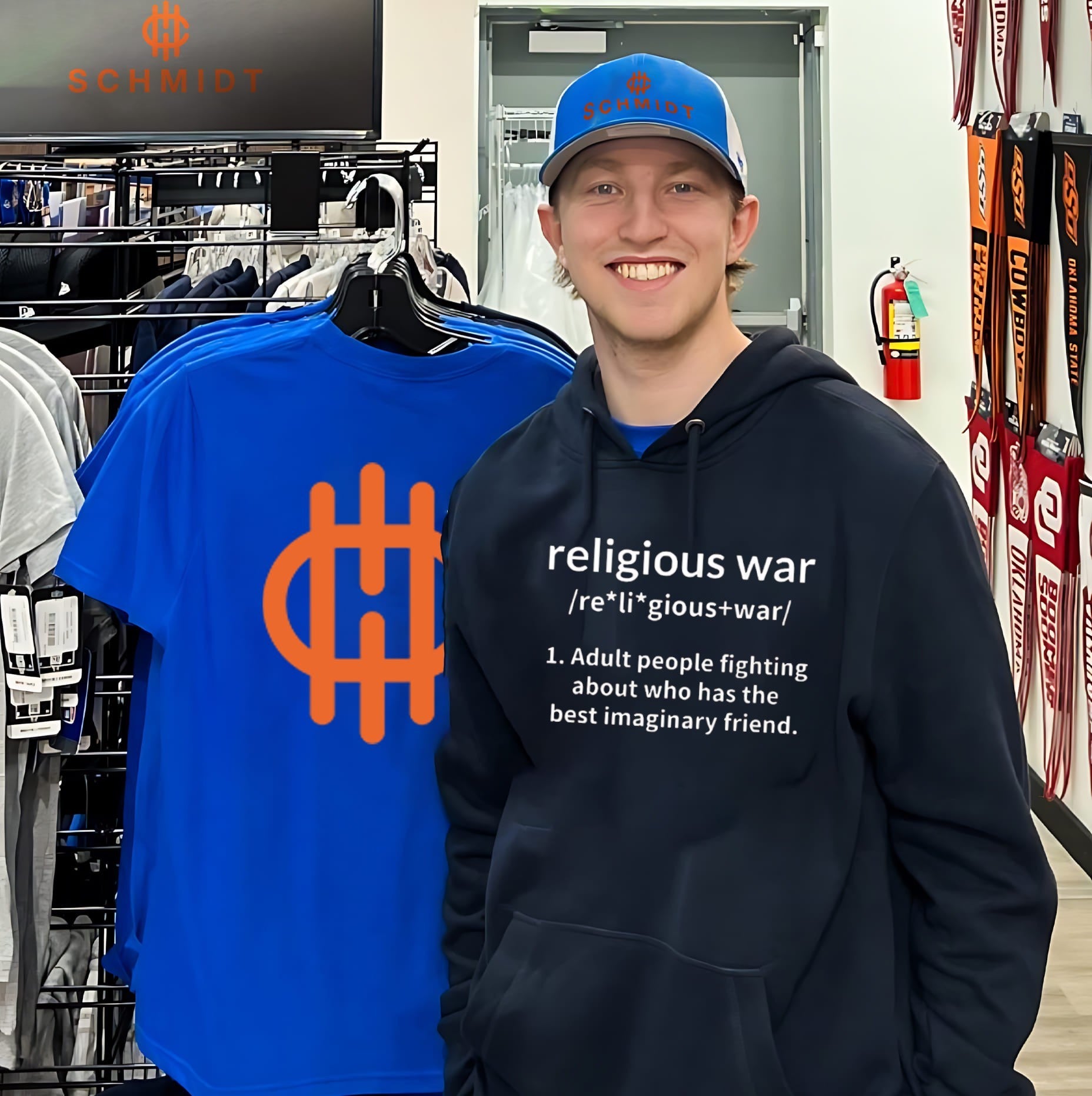 Religious War – Adult People Fighting About Who Has the Best Imaginary Friend shirt