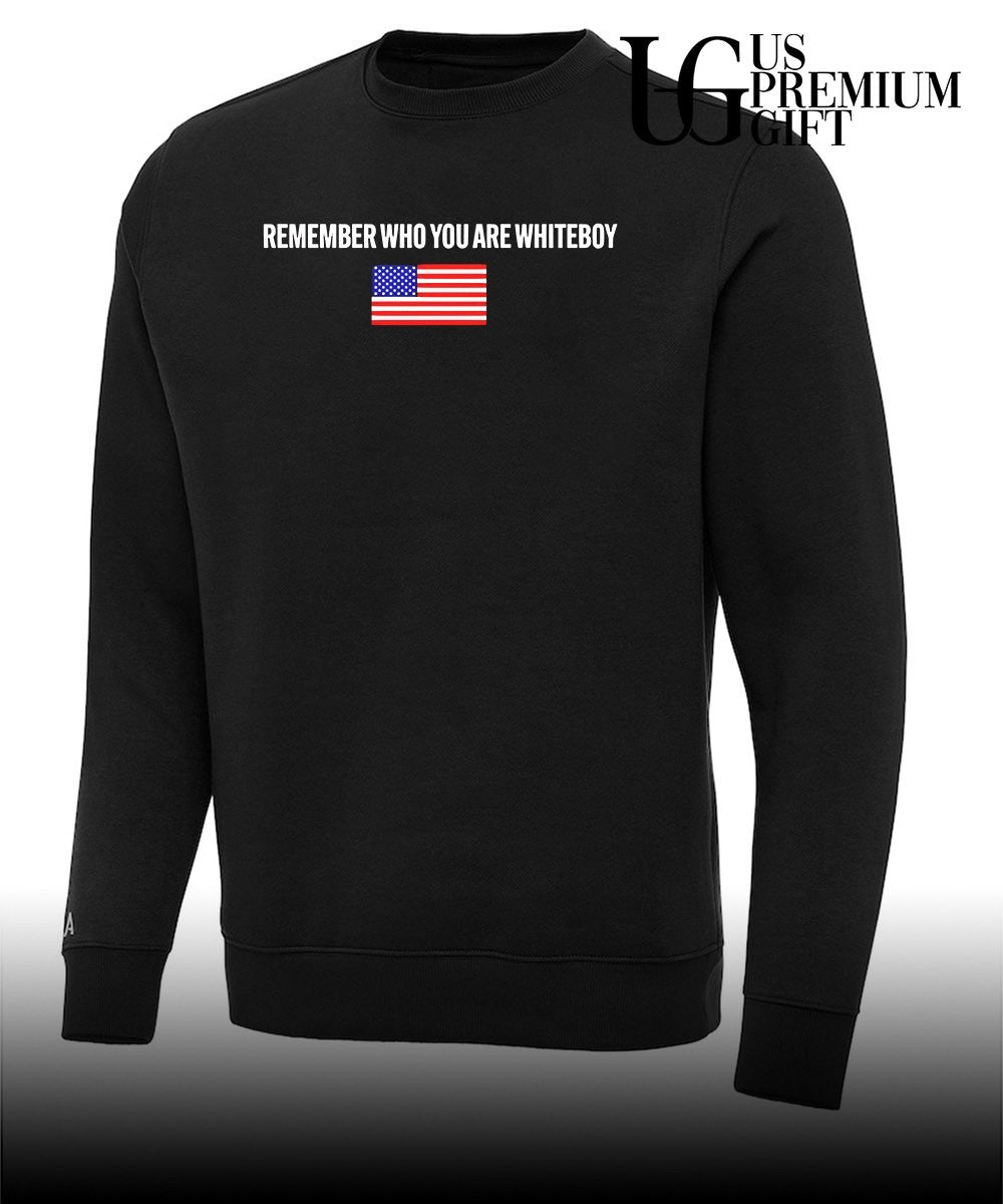 Remember who you are whiteboy USA flag shirt