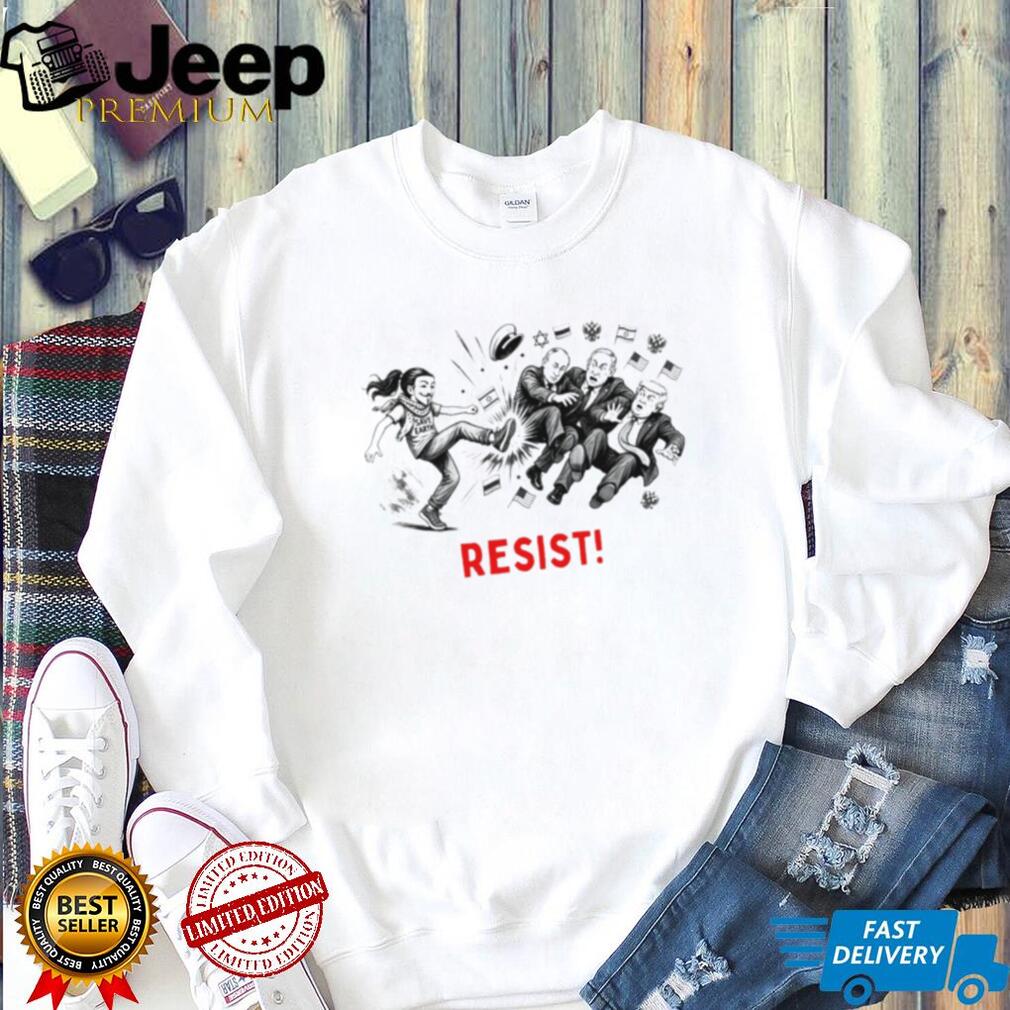 Resist Save Earth Anonymous Activist Political shirt