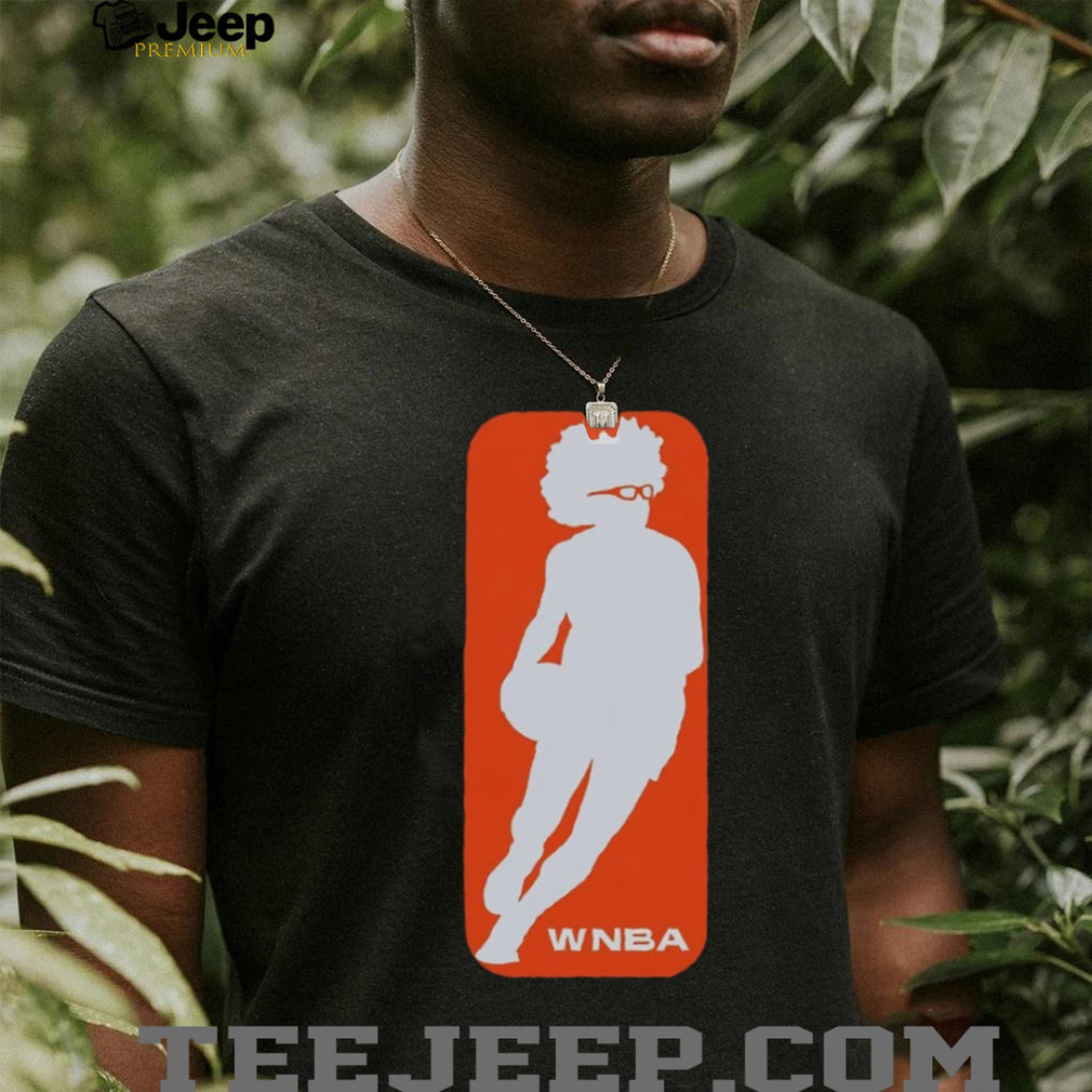 Retro Style Afro Basketball Player Silhouette Unisex Shirt