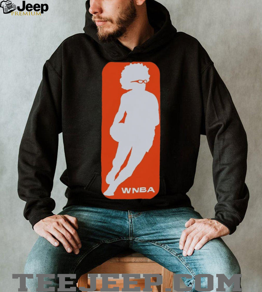 Retro Style Afro Basketball Player Silhouette Unisex Shirt
