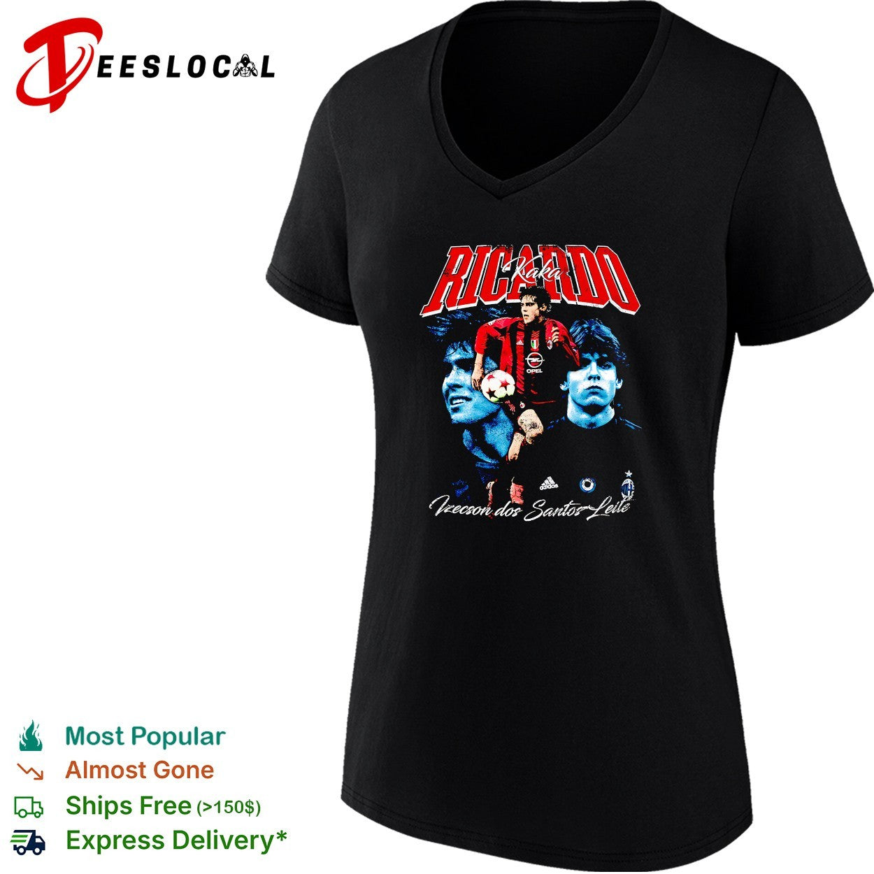 Ricardo Kaka AC Milan portrait shirt