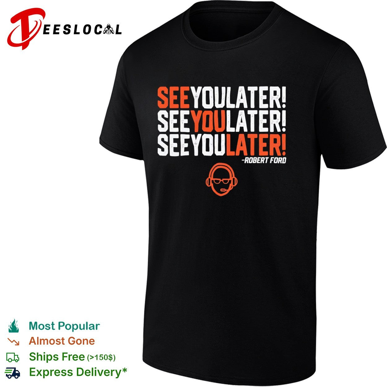 Robert Ford See You Later Houston Astros Baseball Radio Broadcaster shirt